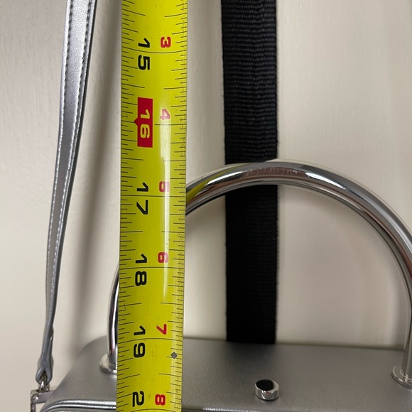 Coperni metallic grey square purse w dustbag - Picture 5 of 17